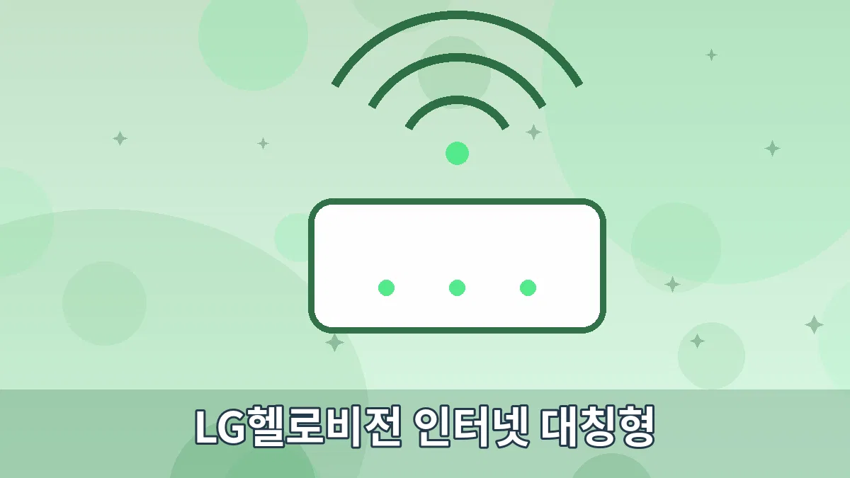 LG헬로비전 인터넷 대칭형 안내 이미지 5