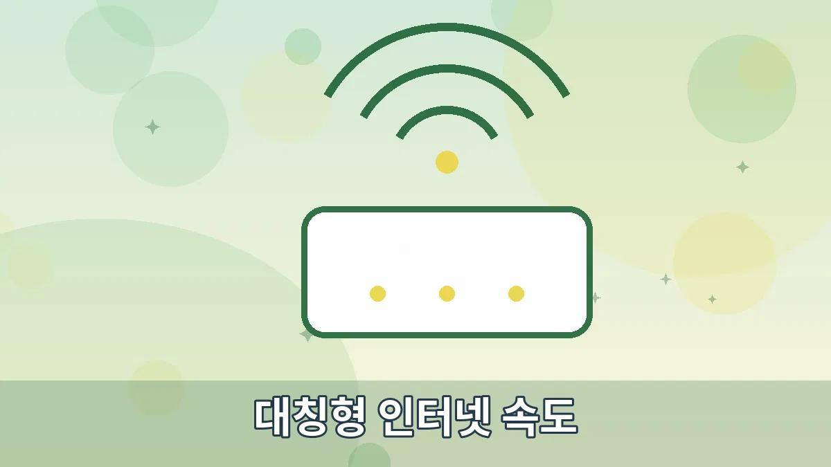 대칭형 인터넷 속도 안내 이미지 2